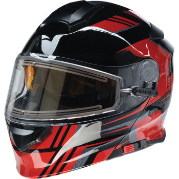 Z1R Solaris 2.0 Helmet - First Tracks - Electric - Dual Pane - Black/Red - 2XL 0120-0830