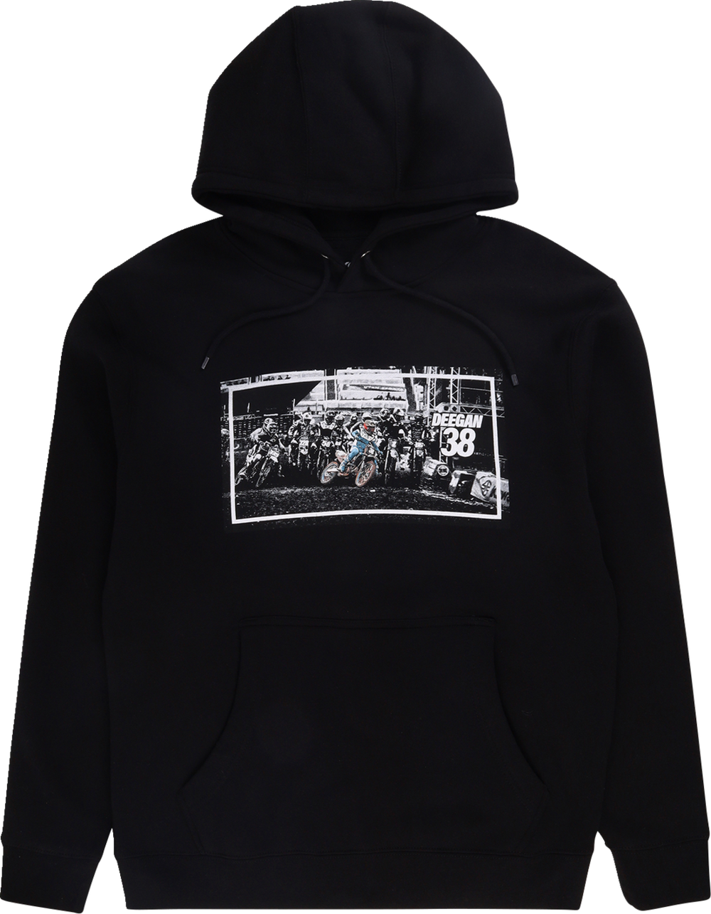 Deegan Apparel Holeshot Hoodie - Black - Small DMTFP3003BLKS