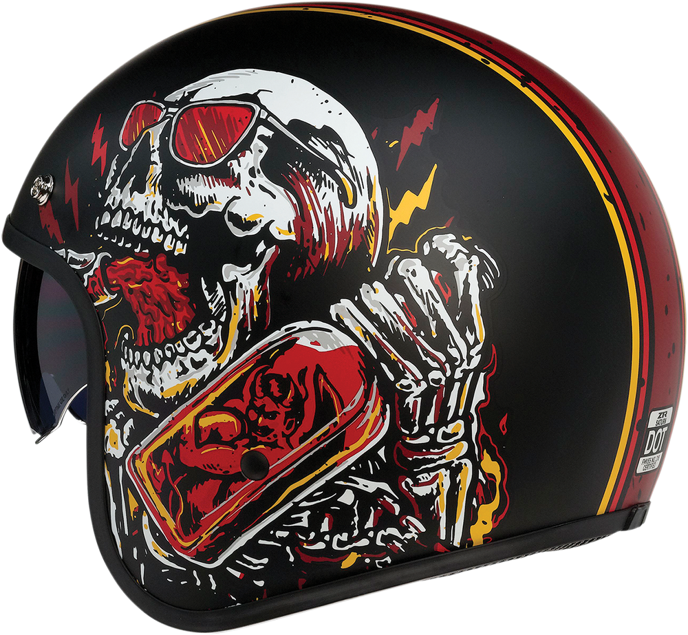 Z1R Saturn Helmet - Devil Made Me - Black/Red - XS 0104-2816