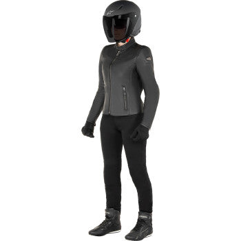 ALPINESTARS Stella Tory Leather Jacket - Black - 2XL 3113824-1100-2X