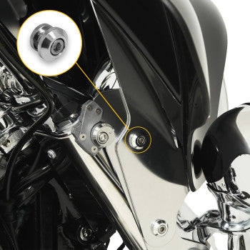 MEMPHIS SHADES 2-Part Plate Connector Assembly - Trigger-Lock® - Polished MSC1004