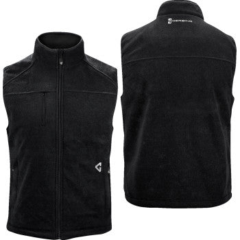 GERBING HEATED CLOTHING 7V Thermite Fleece Heated Vest 2.0 - Black - Medium GERTFVST7VMBM