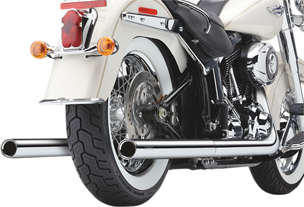COBRA True Dual Exhaust - Billet Tip - 97-06 Softail 6984