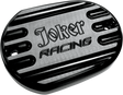 JOKER MACHINE Master Cylinder Cover - Brake - Front - Joker Logo - Black 10-381B