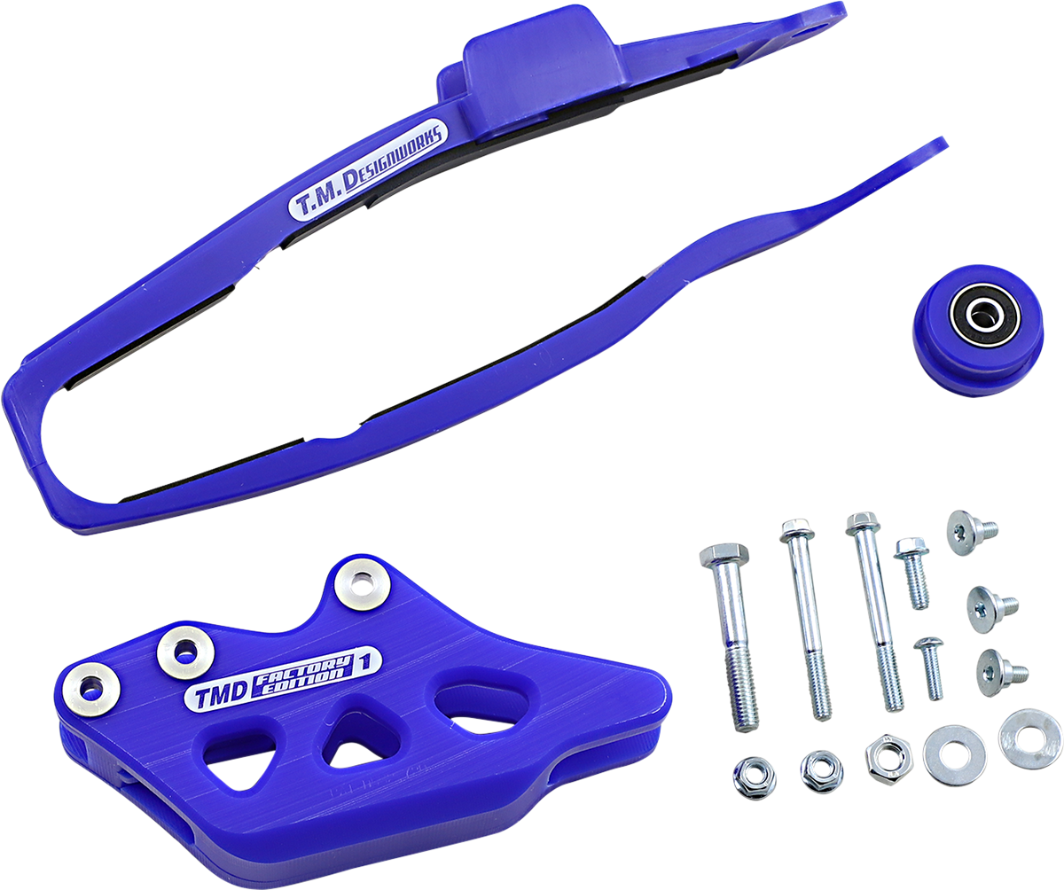 T.M. DESIGNWORKS Chain Guide/Slider - Yamaha - Blue YCP-OR4-BU