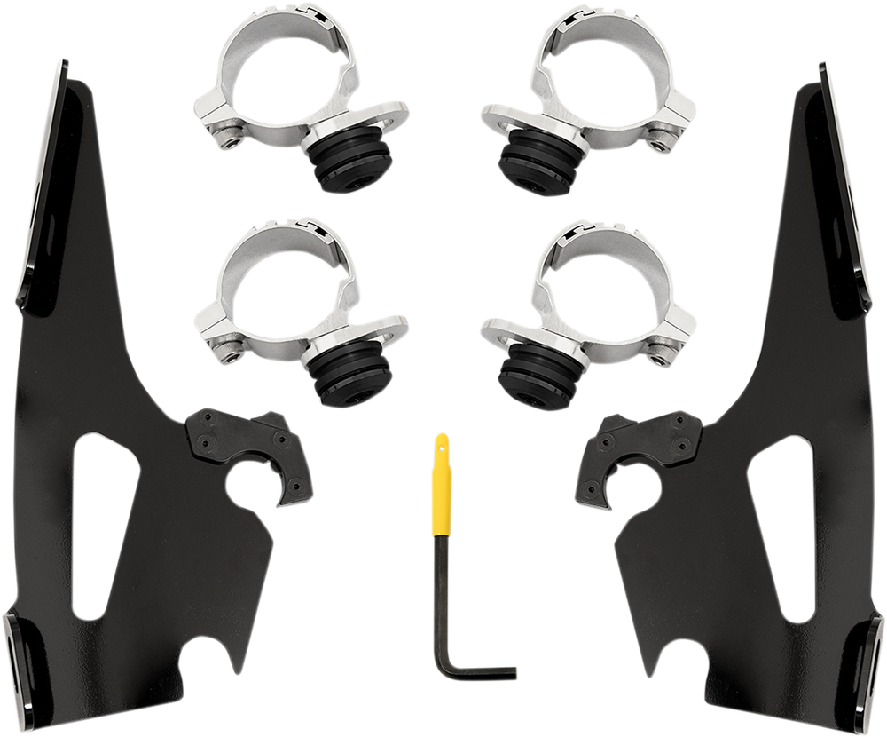 MEMPHIS SHADES Fats/Slim/Sportshield Mounting Kit - Black - Scout MEB2019