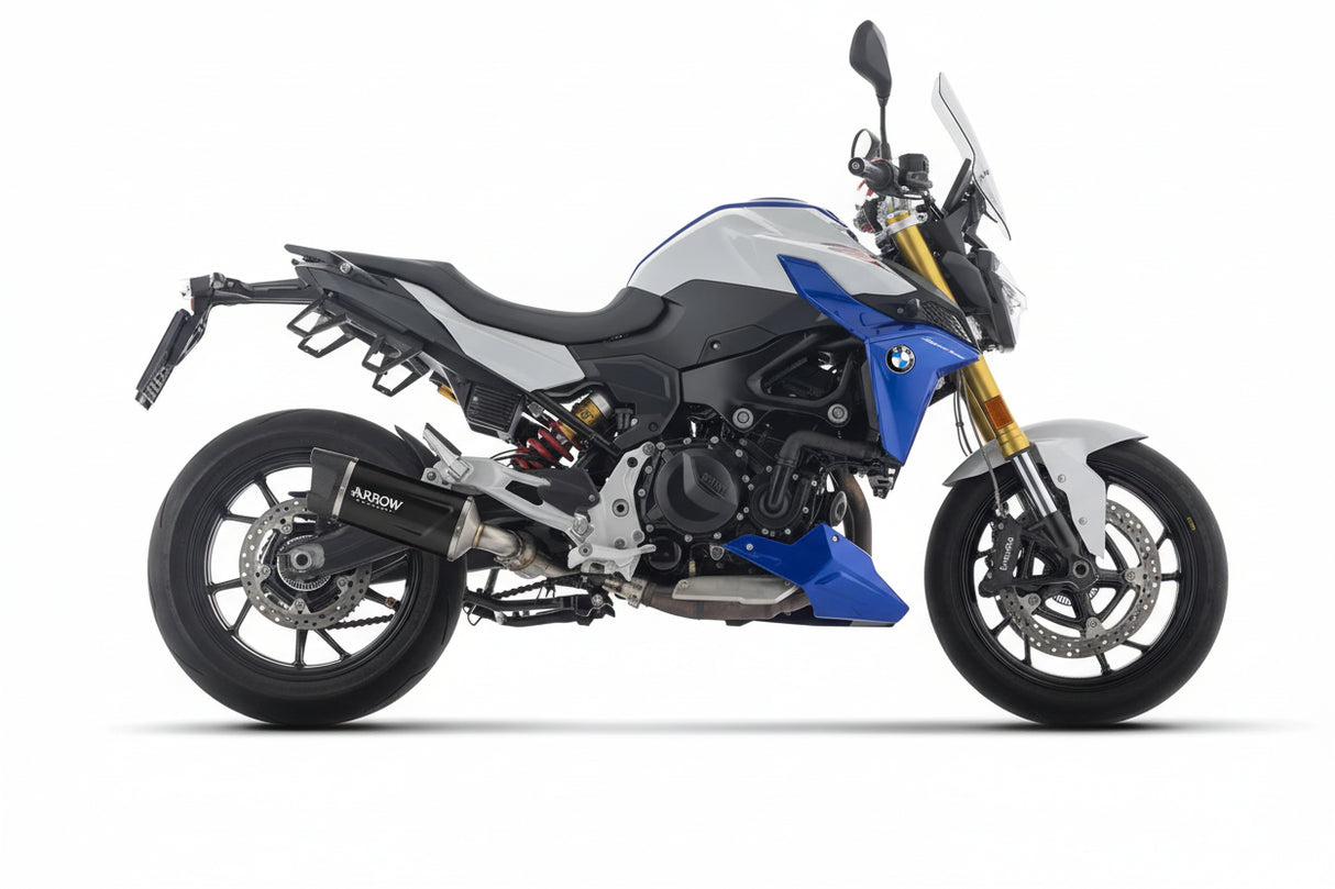 BMW F900R E5+ 2025 INDY RACE EVO ALUMINIUM DARK EXHAUST - 77502AKN