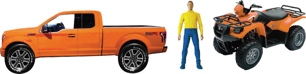 NEW-RAYReplica 1:14 Truck/Atv Ford Orange/Vinson 500 Orange02206C