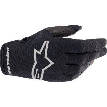 ALPINESTARS Radar Gloves - Black/Brushed Silver - 2XL 3561823-1419-LX