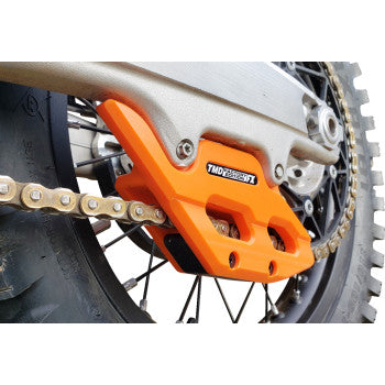 T.M. DESIGNWORKS Factory Edition Chain Guide With Replacement Wear Pad - Orange - Gas Gas/Husqvarna/KTM RCG-KT5-OR