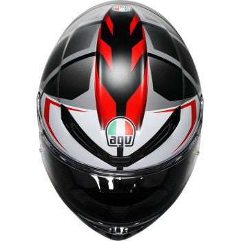 AGV K6 S Helmet - Karve - Matte Black/White/Red - Medium 2118395002-025-M