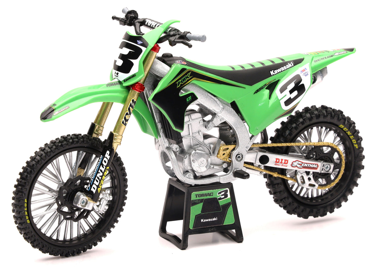 NEW-RAY1:12 Scale Factory Kawasaki Eli Tomac #3 Bonus #1 Sticker58113
