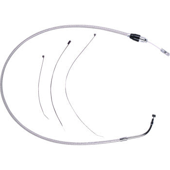 MAGNUM SHIELDING Polished Stainless Quick Connect Upper Clutch Cable - 37-1/4" 523902HE