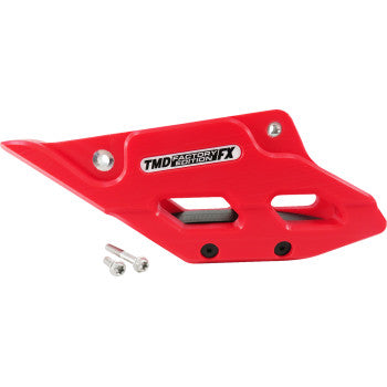 T.M. DESIGNWORKS Factory Edition Chain Guide With Replacement Wear Pad - Red - Gas Gas/Husqvarna/KTM RCG-KT5-RD