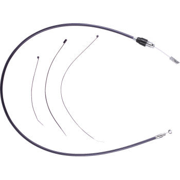 DRAG SPECIALTIES Quick Connect Clutch Cable - Upper - Black/Chrome 0652-3201