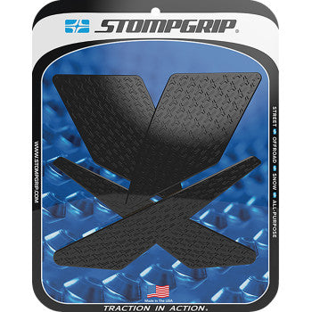 STOMPGRIP Traction Pad Tank Grips - Icon - Black - KLX 300/SM 55-14-0089-1B