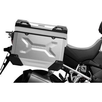 SW-MOTECH TRAX ADV Aluminum Case System - Silver - Suzuki V-Strom 650 '11-'16 KFT.05.765.70000/S