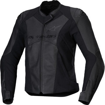 ALPINESTARS Stella Faster v3 Leather Jacket - Black/Black - US 6 / EU 42 3113625-1100-42