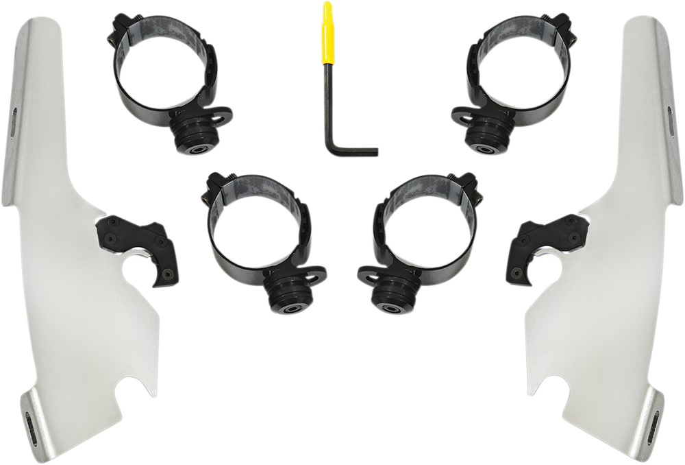 MEMPHIS SHADES Fats/Slim Mounting Kit - Polished - FLFB MEK2046