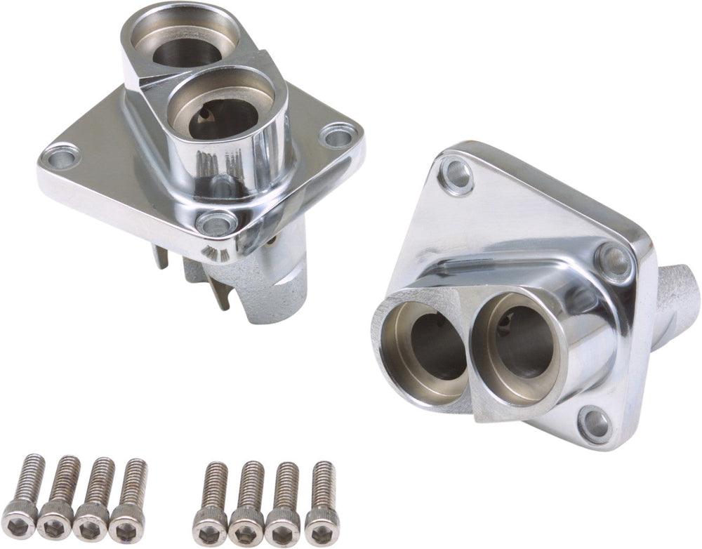 HARDDRIVE Lifter Block Front & Rear Chrome Pan & Shovel 53-84 20489