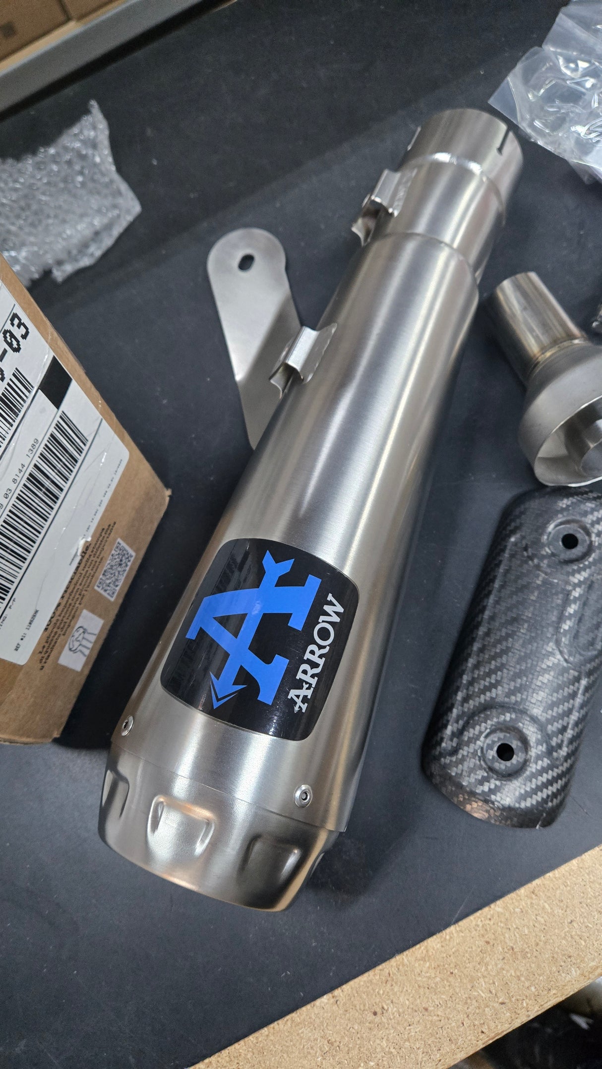 OPEN BOX IN STOCK 71903PRI Arrow Pro-Race Nichrom Slip on For Original Or Arrow Collectors Bmw S1000RR M1000R 20-24 (Copy)