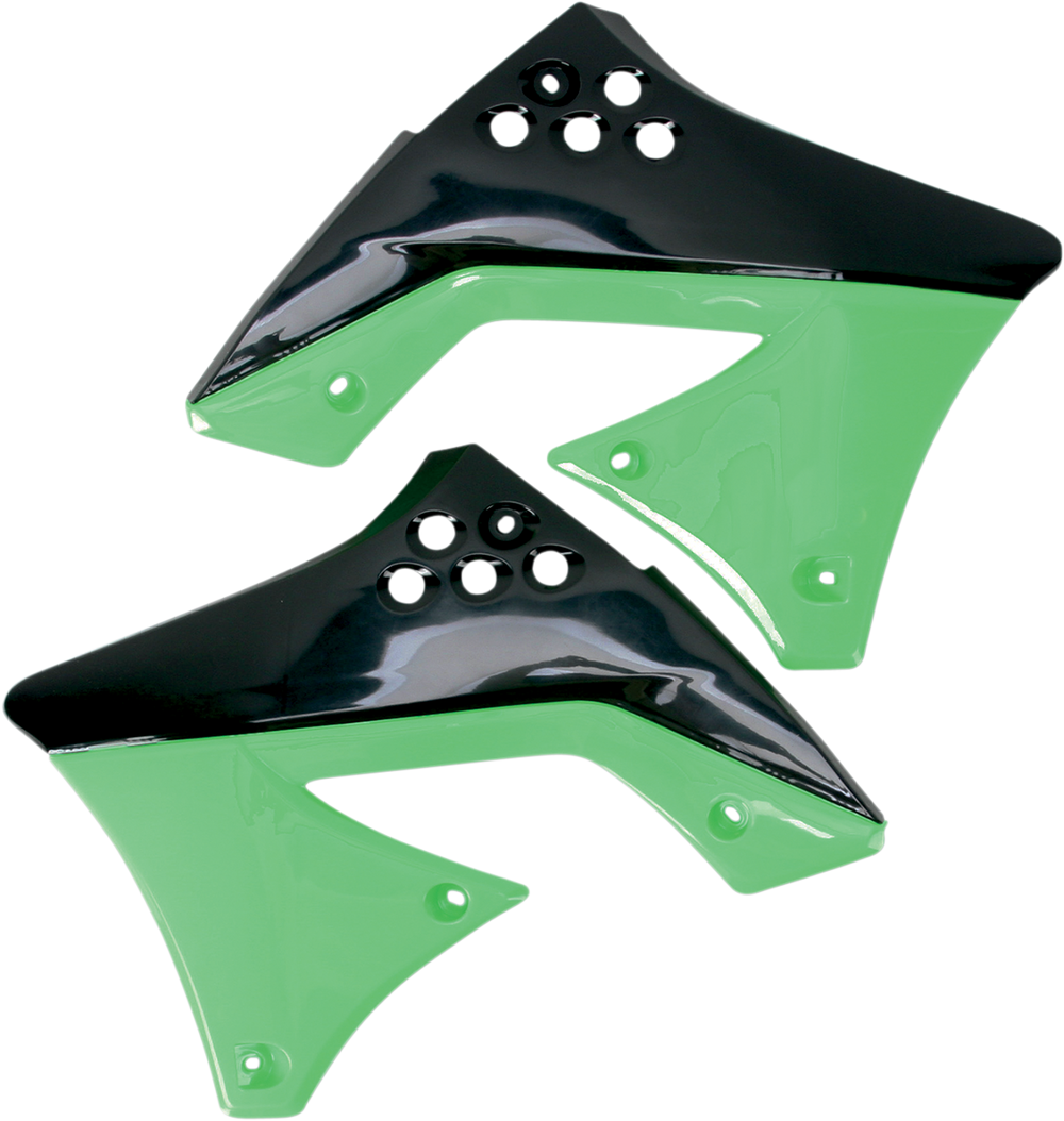 UFO Radiator Shroud - Black/Green KA04712-999