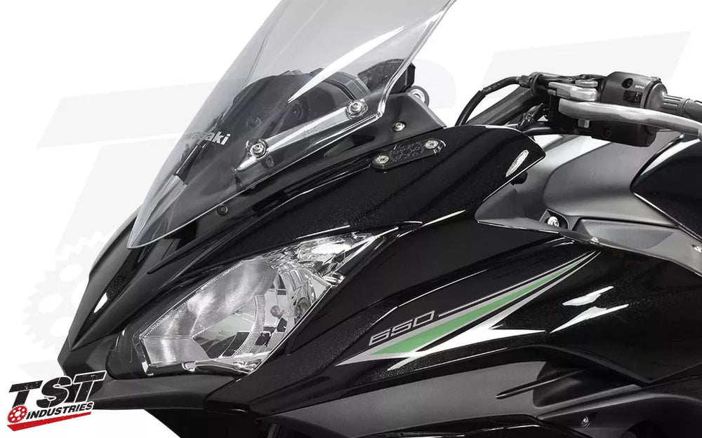 TST Mirror Block Off Plates for Select Kawasaki Ninja Motorcycles 10229=1