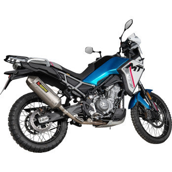 AKRAPOVIC Slip-On Line Muffler - Titanium - CFMOTO 450MT IBEX S-CF4SO2-HFTT