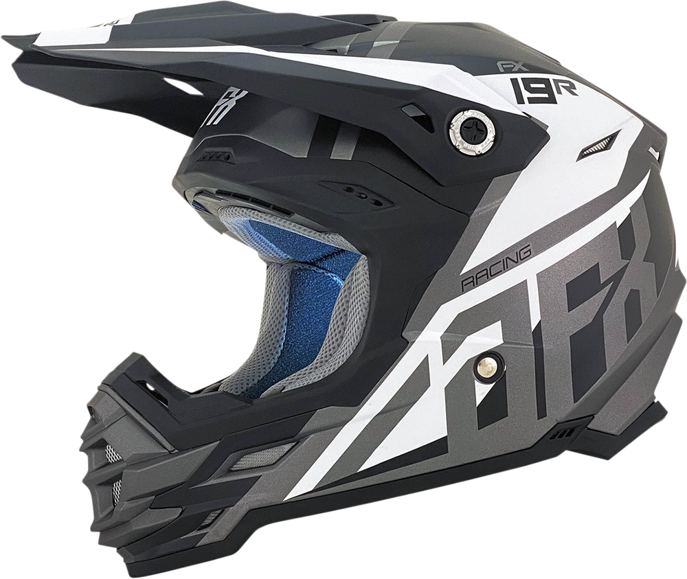 AFX FX-19R Helmet - Racing - Frost Gray - XL 0110-7076