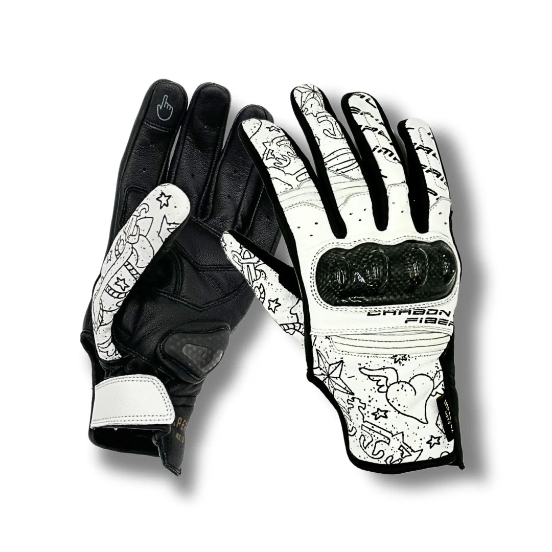 IN STOCK IMPERIAL MOTO Hold Fast RS Gloves - WHITE - XL