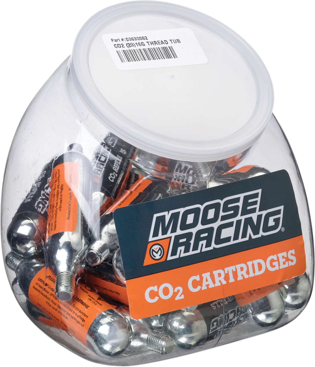 MOOSE RACING Thread Tub - CO2 - 16-Gauge - 20-Pack 0363-0062
