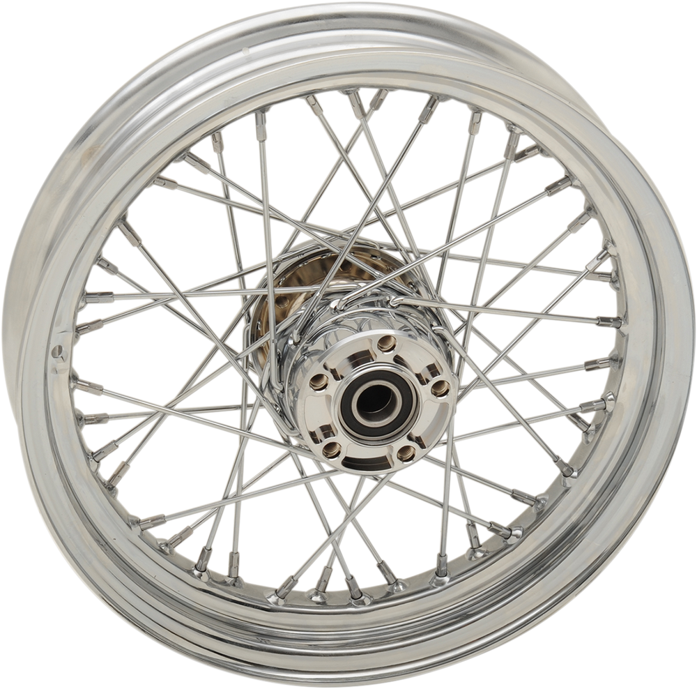 DRAG SPECIALTIES Rear Wheel - Single Disc/ABS - Chrome - 16"x3.00" - '14+ XL 64554