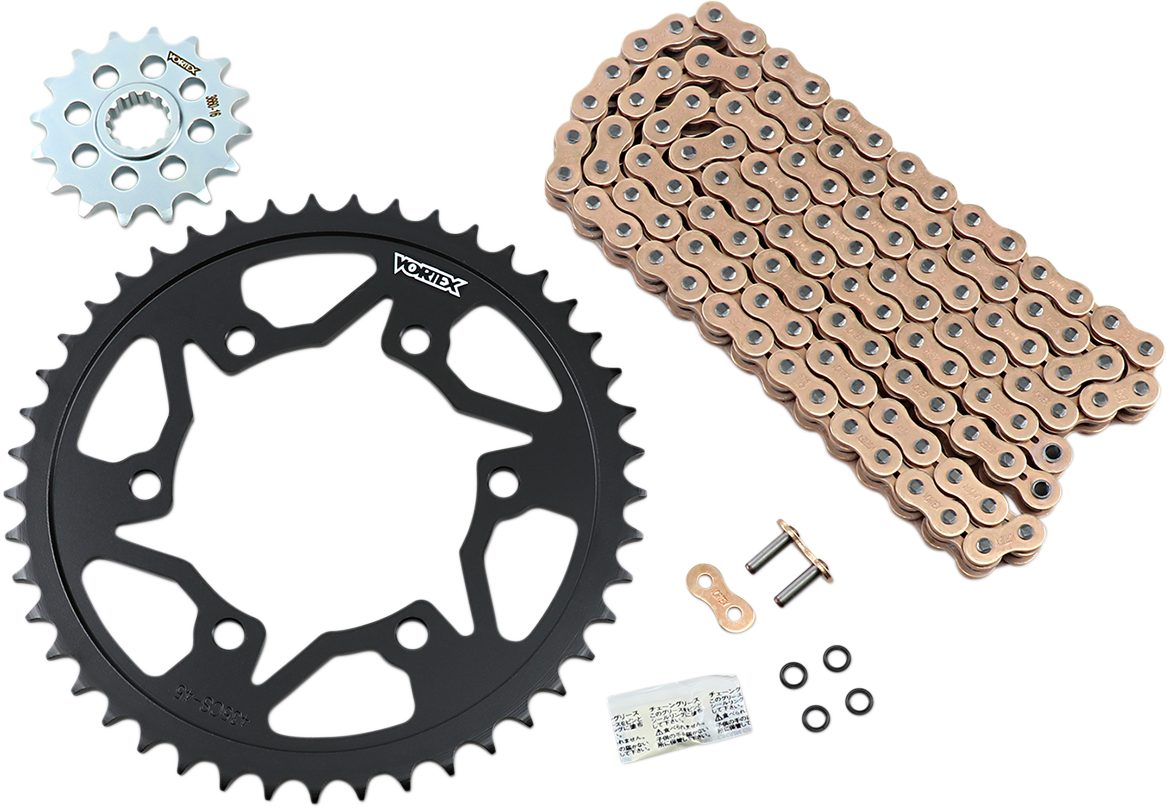 VORTEX Chain Kit 525 - Gold - Yamaha - YZF-R6 2006-2020 CKG6132