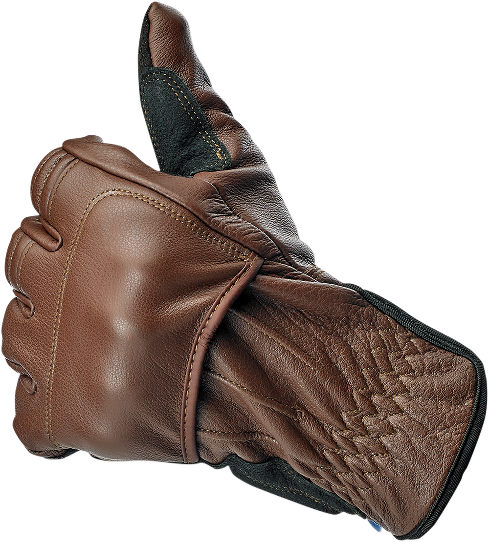 BILTWELL Belden Gloves - Chocolate/Black - XS 1505-0201-301