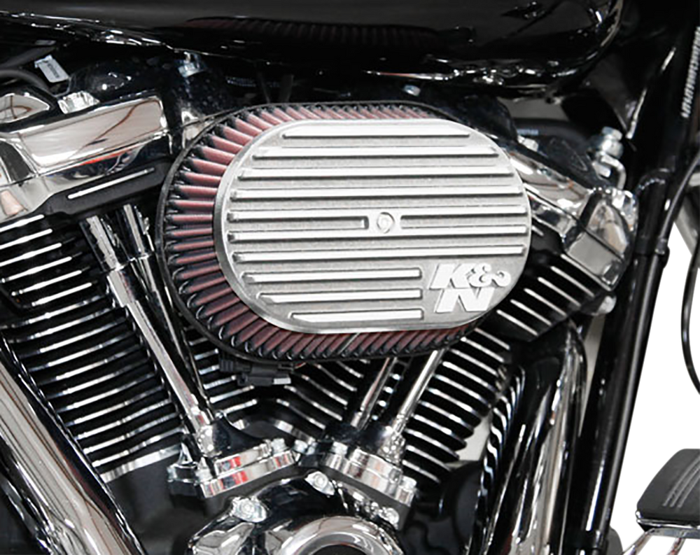 K & N Side Draft Intake Kit - Silver - M8 RK-3956S