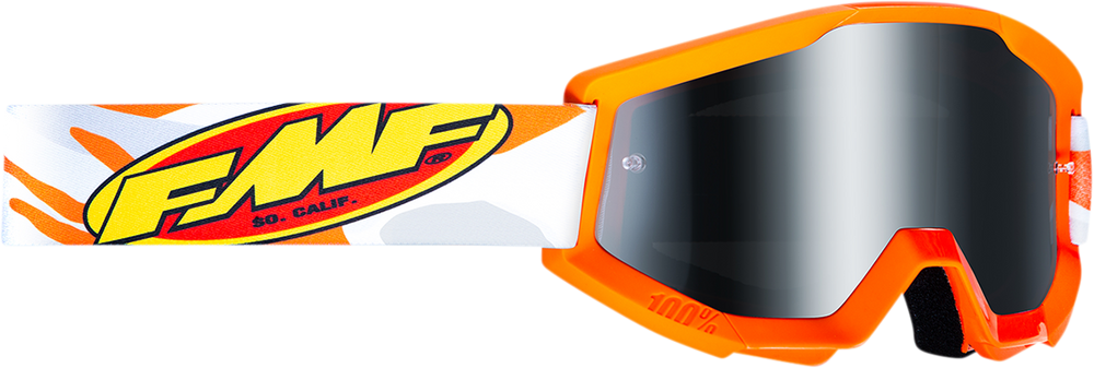 FMF Youth PowerCore Goggles - Assault - Gray - Silver Mirror F-50055-00001 2601-3023