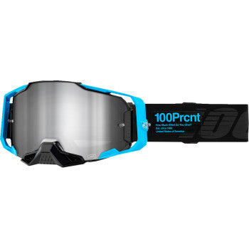 100% Armega Goggle - Barely 2 - Silver Mirror 50005-00027