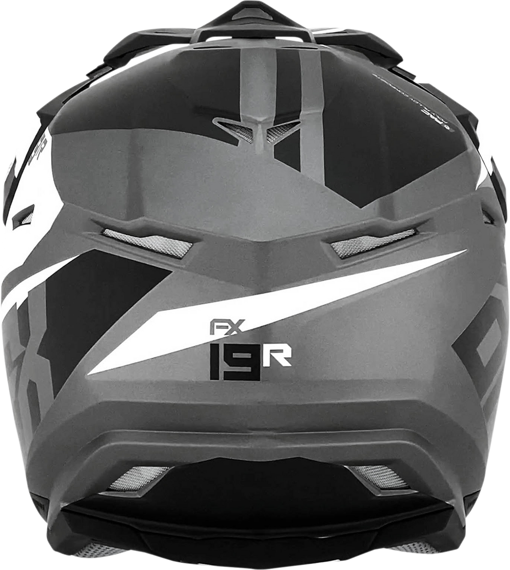 AFX FX-19R Helmet - Racing - Frost Gray - XL 0110-7076