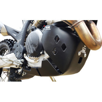 T.M. DESIGNWORKS Skid Plate - Black - Gas Gas | Husqvarna | KTM KHLG-362-BK
