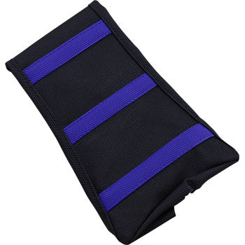 SDG 6-Ribbed Seat Cover - Blue Ribs/Black Top/Black Sides YZ250F/YZ450F  2019-2023  95945BK