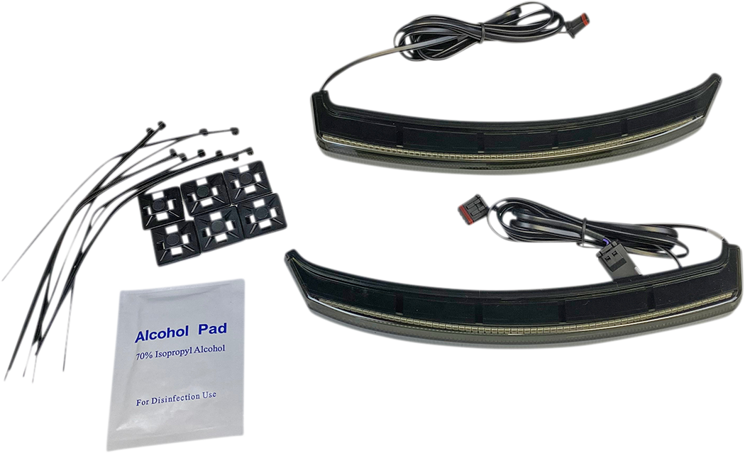 CUSTOM DYNAMICS Saddle Bag Lights - Smoke Lens CD-INDBAG-SWN-S