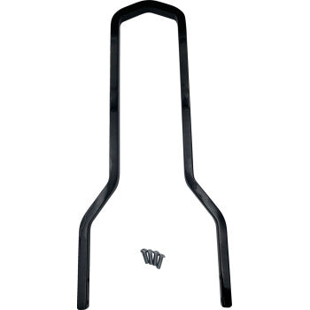 DRAG SPECIALTIES Round Sissy Bar - Black - 14.75"H x 8.75"W X08-0040GBT