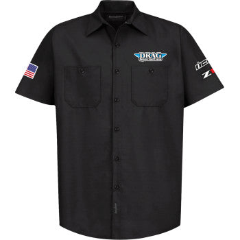 THROTTLE THREADS Drag Specialties House 25 Shirt - Black - XL DRG32ST24BXR