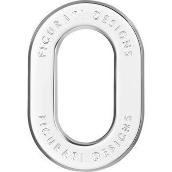 FIGURATI DESIGNS Antenna Ring - Left Rear Fender - Smooth - Chrome FD60-ANTRG-SS-LT