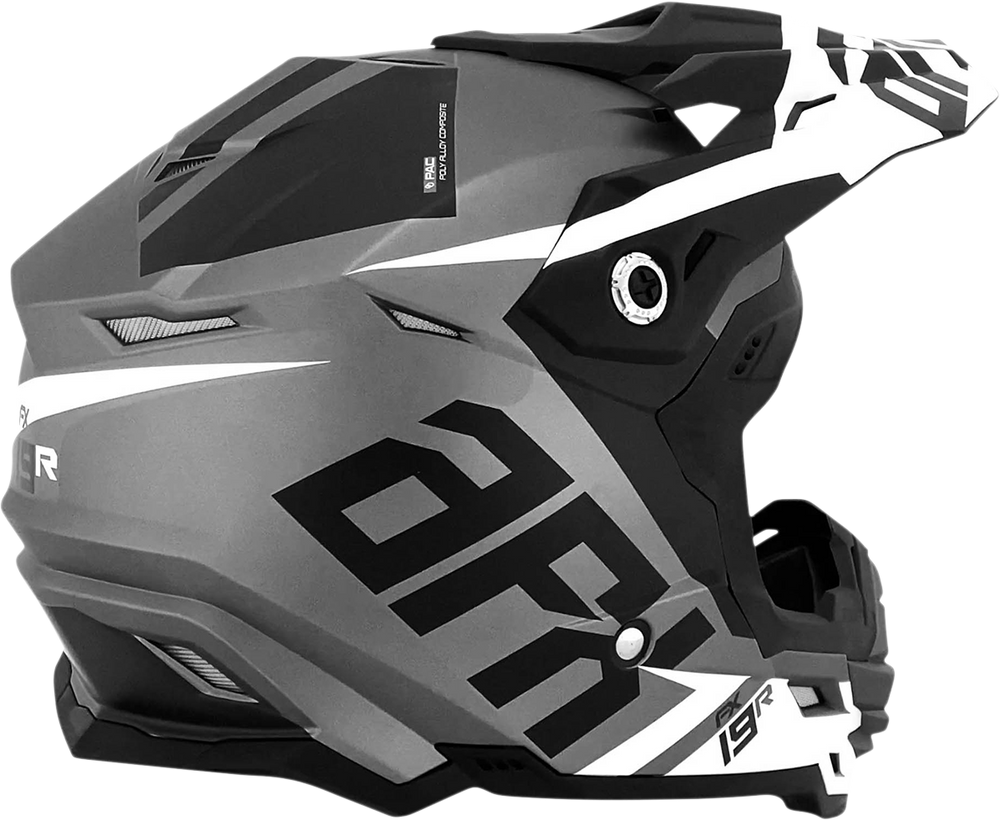 AFX FX-19R Helmet - Racing - Frost Gray - XL 0110-7076
