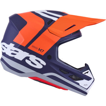 ALPINESTARS SM7 Helmet - Core - Matte Orange/Blue - 2XL 8301826-408-XXL