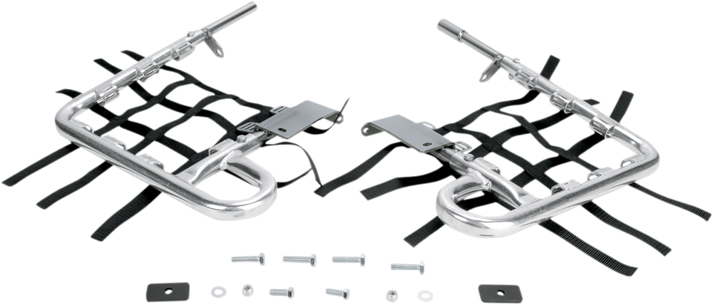 DG PERFORMANCE Nerf Bars - KFX 700 - Natural/Black 60-8370