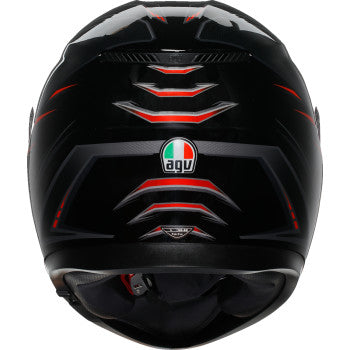 AGV K3 Helmet - Syth - Black/Red - XL 2118381004-021-XL