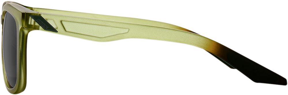 100% Hudson Sunglasses - Olive - Black Mirror 61028-296-61
