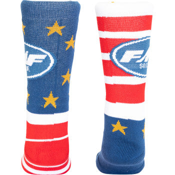 FMF FMF Flagged Socks - White - One Size FA24194903